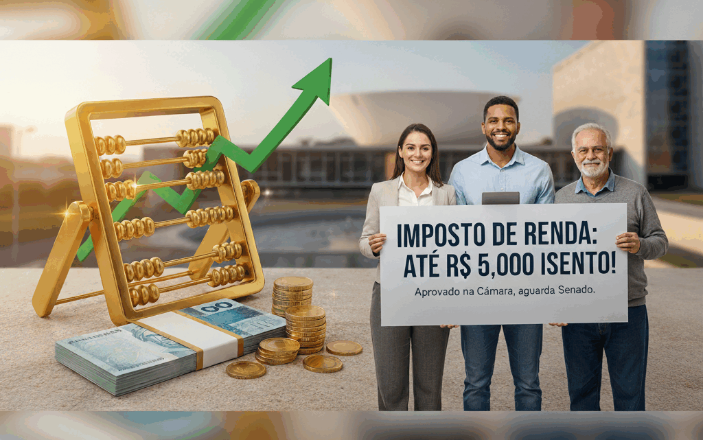 Câmara aprova isenção do Imposto de Renda para quem ganha até R$ 5 mil por mês