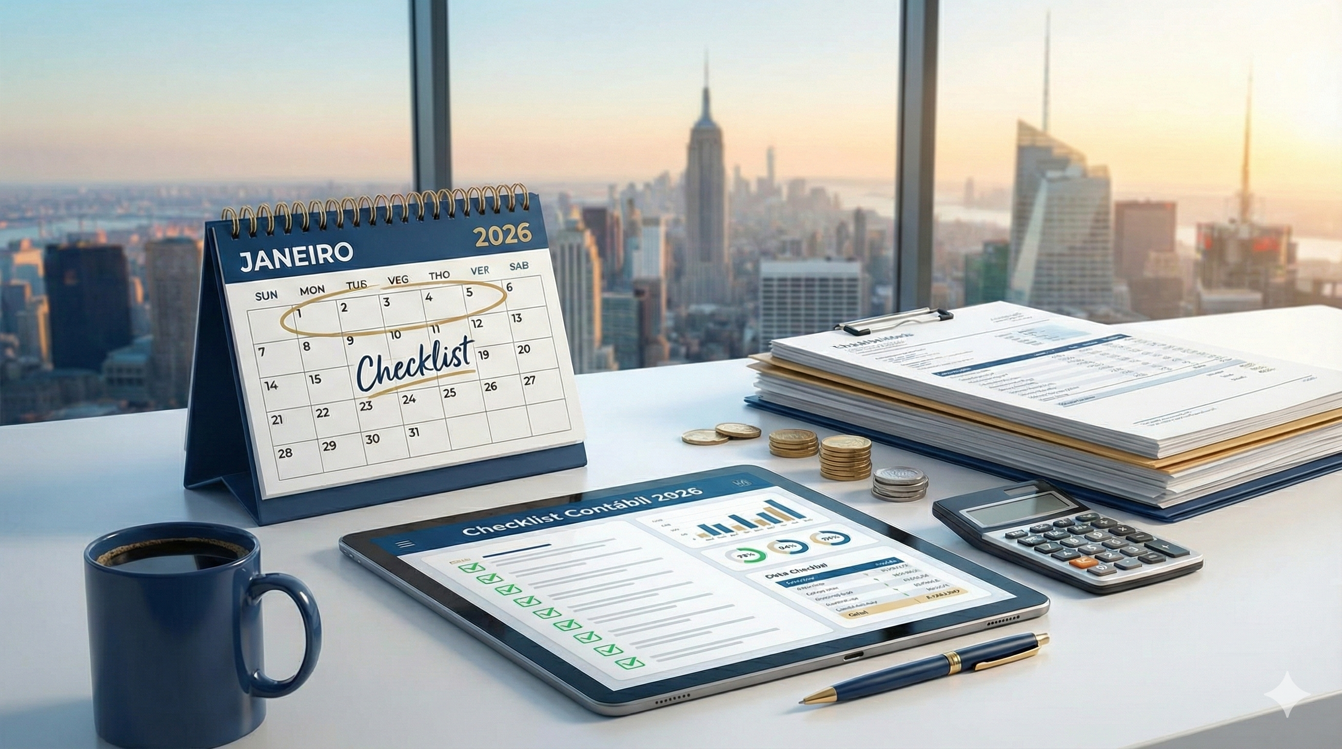 Checklist contábil: o que revisar no início de 2026