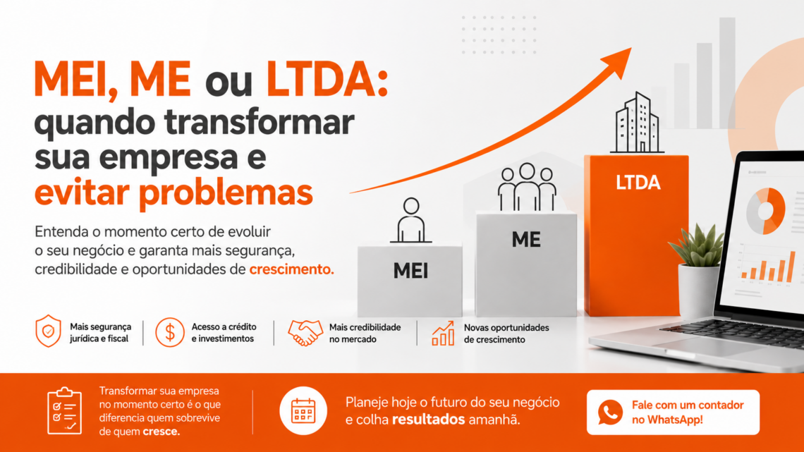MEI, ME ou LTDA: quando transformar sua empresa e evitar problemas